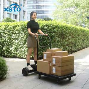 Motorized Electric <span class=keywords><strong>Trolly</strong></span> Pusher Mini <span class=keywords><strong>Truck</strong></span> Motor bertenaga Platform troli truk tangan bermotor - Product Image 6