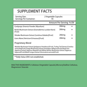 Capsules de champignons OEM ODM avec Crinière de lion pour le soutien immunitaire et l'amélioration de l'énergie, Capsules de champignons Agaricus Blazei - Product Image 2