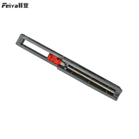 Amortisseur en acier à fermeture douce pour armoire coulissante - Kit de glissières lisses avec finition mate pour quincaillerie de porte coulissante robuste