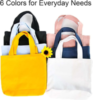 Vente en gros de petit sac cabas d'artiste en toile de luxe Sac à provisions réutilisable en toile de coton imprimé de logo personnalisé Nouveau design