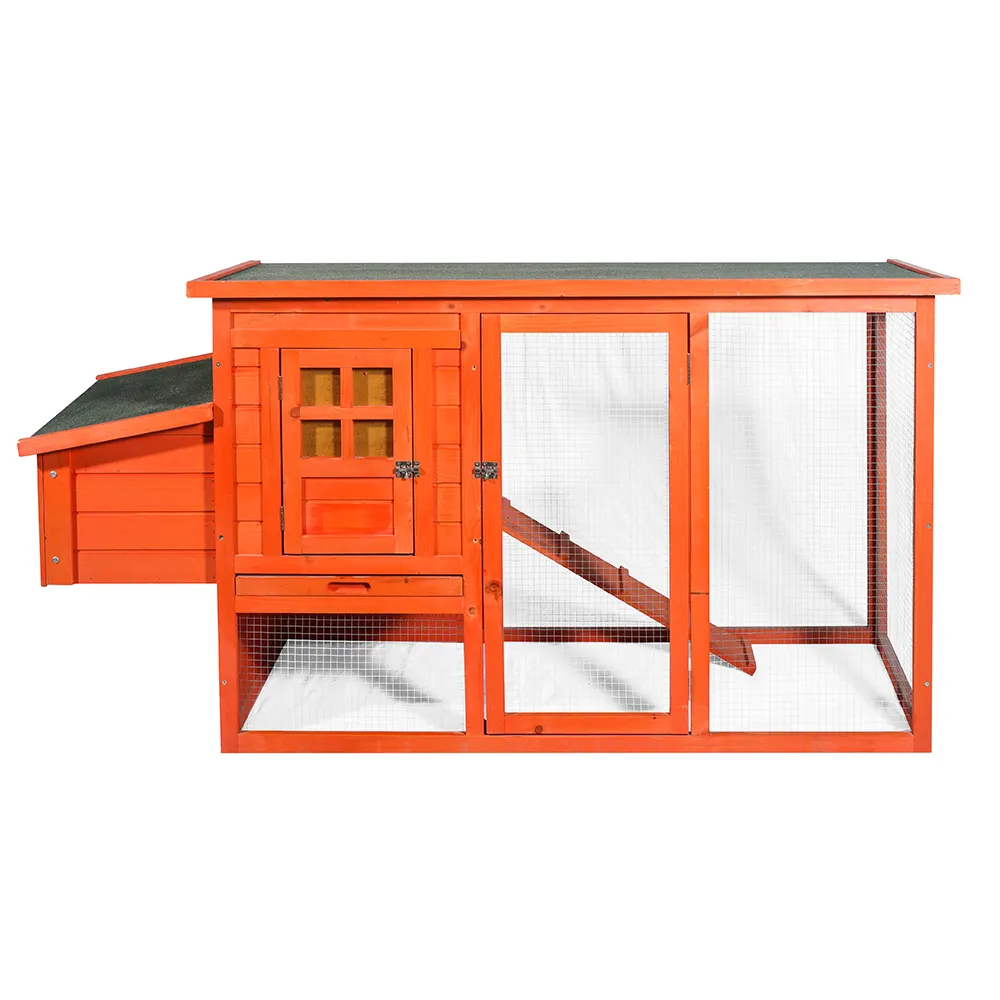 Waterproof Roof Green Chicken Coops for Sale Fir Wooden Large Size Wood Pet House
