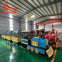 Train électrique sans rail miniature pour enfants, pour centres commerciaux, aires de jeux intérieures et extérieures, parcs d'attractions et sites touristiques, à vendre