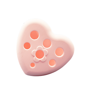 Limpiador de <span class=keywords><strong>brochas</strong></span> de maquillaje de corazón-Almohadilla de silicona con orificios de secado para limpieza de base y gel - Product Image 6