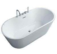 Baignoire moderne personnalisée indépendante Baignoire en acrylique Baignoire profonde pour une personne adulte Salle de bains luxueuse Design minimaliste