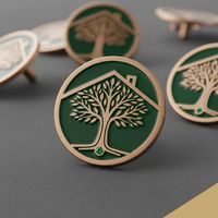 Broche personnalisée en émail métallique, carrée et circulaire, épinglette de revers, broche logo personnalisée en émail souple