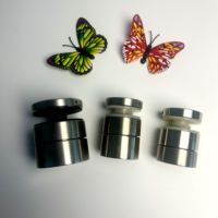 Entretoises en verre réglables en acier inoxydable 316 de qualité marine, brossées, résistantes à la rouille, usinées CNC, pour balustrades de piscine et de balcon extérieurs
