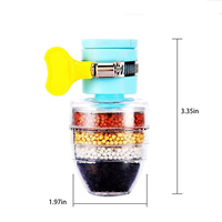 Mini filtre à eau portable en silicone pour robinet de cuisine, type carbone, pour la maison, fabriqué au Japon