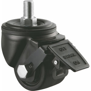 Fabrika OEM orta <span class=keywords><strong>a</strong></span>ğır çift top yük naylon sepeti siyah 50/65/75MM Caster tekerlek - Product Image 2