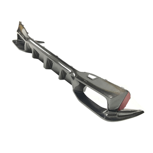Difusor de Parachoques Trasero Inferior de Fibra de Carbono Estilo 3D para <span class=keywords><strong>BMW</strong></span> G30 G31 520i 530i 530d 540i 540d 550i 550d 2017-2020, Divisores Laterales - Product Image 4