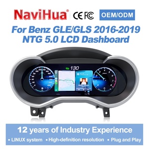 หน้าจอแสดงผลดิจิตอล Navihua สำหรับ Mercedes-Benz GLE GLS ปี 2016-2019 จอแสดงผลความเร็วแบบดิจิตอล LCD สำหรับแผงหน้าปัดรถยนต์ จอแสดงผลแบบ Virtual Cockpit - Product Image 1