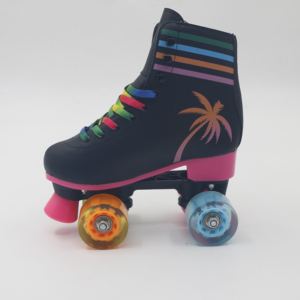 Yijiu Regenboog Rolschaatsschoenen Met 4 Pu Kleurrijke Wielen Voor Dames En Heren Indoor & Outdoor - Product Image 3