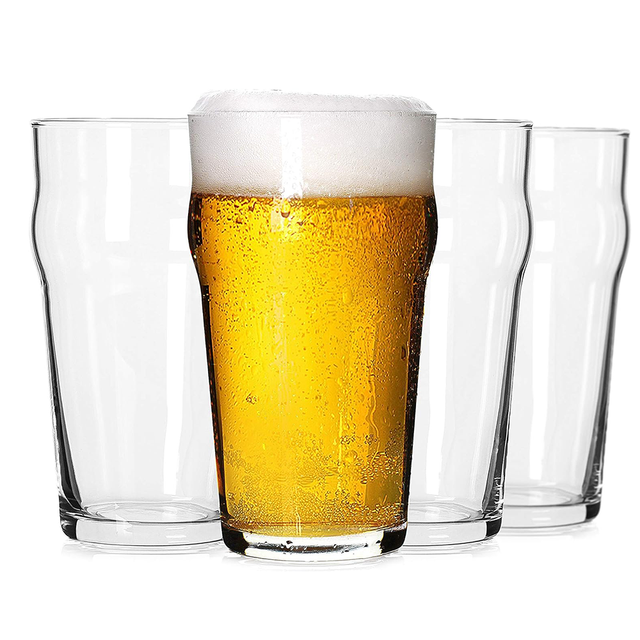 Wholesale 16 oz Custom logo Lead-Free Crystal Drinking Wheat Beer Glasses for France Jupiler Leffe Mouten Kop Peeterman Artois