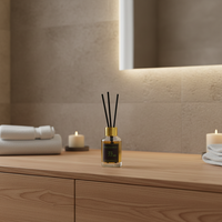 Ensemble de diffuseur de parfum écologique avec bâtonnets en rotin et flacon en verre, aromathérapie pour la maison et le bureau