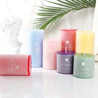 Bougie parfumée en forme de pilule, plusieurs tailles et couleurs, marque privée LP01, vente en gros, pour mariage, anniversaire, décoration intérieure.