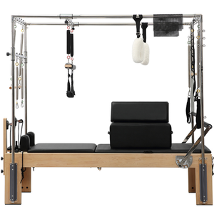 Factory Direct Professional <b>Pilates</b> Cadillac <b>Reformer</b> with Full Trapeze Tower Solid Wood Frame Smooth Glide System - Product Image 2