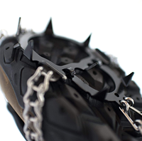 ORIENT Crampons antidérapants en acier inoxydable à 13 dents pour la neige et la glace