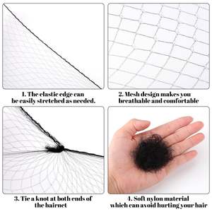 CJ820 60 Hairnets + U-type 6cm40 + U-type 5cm20 Redes para el cabello para moños Juego de horquillas en forma invisible Horquillas para el cabello para niñas - Product Image 5