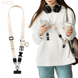 Cordón de teléfono del fabricante, cordón cruzado para teléfono móvil, correa de teléfono ajustable para el cuello, cordón bonito antirrobo. - Product Image 1