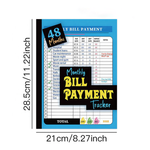 Organisateur de documents financiers sur 48 mois, carnet de gestion des factures, carnet de suivi des dépenses, excellent pour suivre les dépenses - Product Image 4