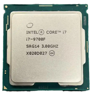 Processeur de bureau Intel Core <span class=keywords><strong>I7</strong></span>-9700F d'occasion, 8 cœurs, <span class=keywords><strong>3</strong></span> <span class=keywords><strong>GHz</strong></span>, 4,7 <span class=keywords><strong>GHz</strong></span>, LGA 1151, série 300, 65 W, technologie de virtualisation, 14 nm - Product Image 1