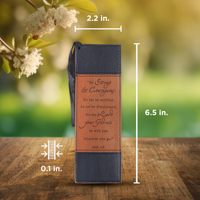 Accessoire de lecture inspiré par la foi avec marque-page à pompon noir et marron pour hommes et femmes, pour une lecture inspirante et encourageante de la Bible.