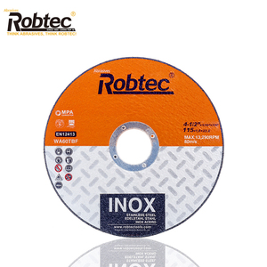 <span class=keywords><strong>ROBTEC</strong></span> 4 1/2 "* 1/16" * 7/8 "(115*1.6*22.2) de coupe INOX renforcé De Fibers abrasifs agglomérés Extra-mince coupe disques - Product Image 2