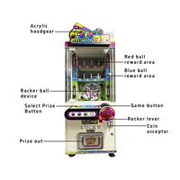Machine distributrice de balles porte-bonheur à monnayeur, jeu de plateau rotatif pour aires de jeux commerciales, salles d'arcade et centres commerciaux