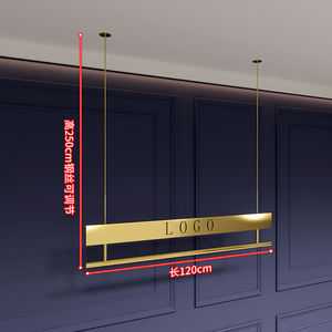 Soporte de ropa bonito de alta calidad, Riel de ropa de Metal, estante de exhibición de ropa montado en el techo montado en la pared <span class=keywords><strong>para</strong></span> tienda Boutique - Product Image 2