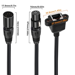 <span class=keywords><strong>Cable</strong></span> de Audio Personalizado XLR5 5P Macho a RJ45 Hembra con Conector para la Serie de Controladores <span class=keywords><strong>DMX</strong></span>-CON - Product Image 3