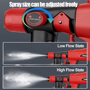 Pistolet à peinture portable pour batterie <span class=keywords><strong>Milwaukee</strong></span> 18V, pistolet à peinture sans fil avec moteur sans balais pour l'intérieur et l'extérieur de la maison - Product Image 4