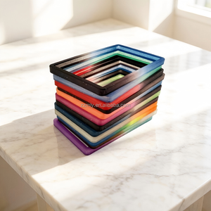 Porta Carte di Credito in TPU con Glitter Multicolore Personalizzato, Design Antiurto con Blocco RFID, Senza Chiusura per Passaporto/ID/<span class=keywords><strong>Foto</strong></span> - Product Image 1