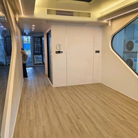 Maison Modulaire Préfabriquée Compacte Prête à l'emploi en Panneaux Sandwich Étanche Extensible Portable pour Hôtels et Centres Commerciaux