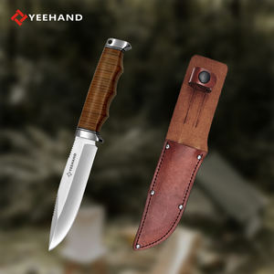 Nova chegada grande faca caça sobrevivência acampamento ao ar livre faca completa tang faca com bainha de couro - Product Image 4
