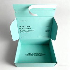 Boîte d'emballage en carton ondulé auto-adhésive personnalisée avec ruban gaufré pour chaussures et vêtements, idéale pour les marques de chaussures et de vêtements - Product Image 1