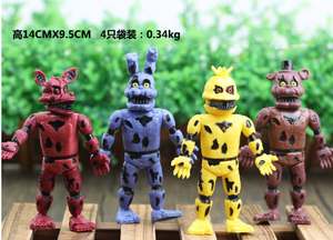 LINDA Toy Nueva llegada Figuras de <span class=keywords><strong>Five</strong></span> Nights <span class=keywords><strong>at</strong></span> figura de acción 3D Doll 6 PCs un conjunto de muñecas LED <span class=keywords><strong>Freddy</strong></span> Fnaf Pvc Figuras - Product Image 6