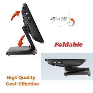 फोल्डेबल 15.6-इंच टच स्क्रीन पॉस मशीन, स्टोर उपयोग के लिए भुगतान कियोस्क के लिए पूर्ण सेट कैश रजिस्टर बिलिंग प्रणाली - Product Image 2