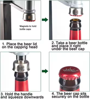 Machine de capsulage manuelle pour bouteilles de bière et de soda à capsule couronne pour brassage maison
