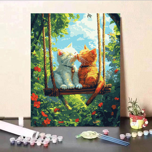 A granel Diy pintura acrílica arte paisaje escena pintura <span class=keywords><strong>para</strong></span> adultos por números Kits colecciones - Product Image 3