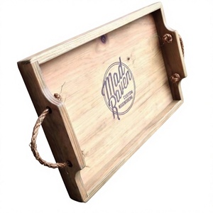 B.S INTERNATIONAL Bandeja de Servir de Madera, Apta para Lavavajillas y Microondas, con Asas Decorativas, Grabado Antiguo, Ecológica, Hecha a Mano, Fácil de Usar - Product Image 6
