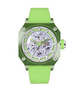 Reloj de Pulsera Automático para Hombre, Movimiento Mecánico 5ATM, Marca de Lujo OEM, Caja Cuadrada, Diseño Esqueleto, Fabricado en China - Product Image 2