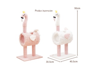 Casa di attività moderna gatto torre graffiatura Post fenicottero rosa gatto al coperto albero per piccoli gatti gattini Cave & condominio - Product Image 6