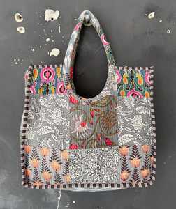 Sac fourre-tout en coton matelassé écologique, durable, pour les courses quotidiennes, les voyages, sac à main pour femmes - Product Image 1