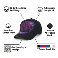 Gorra de Béisbol Original Angel Azul con Estampado Unisex, Estilo Desgastado, Deportiva, de 5 Paneles, con Patrón de Letras, Moda Urbana, Común 100%