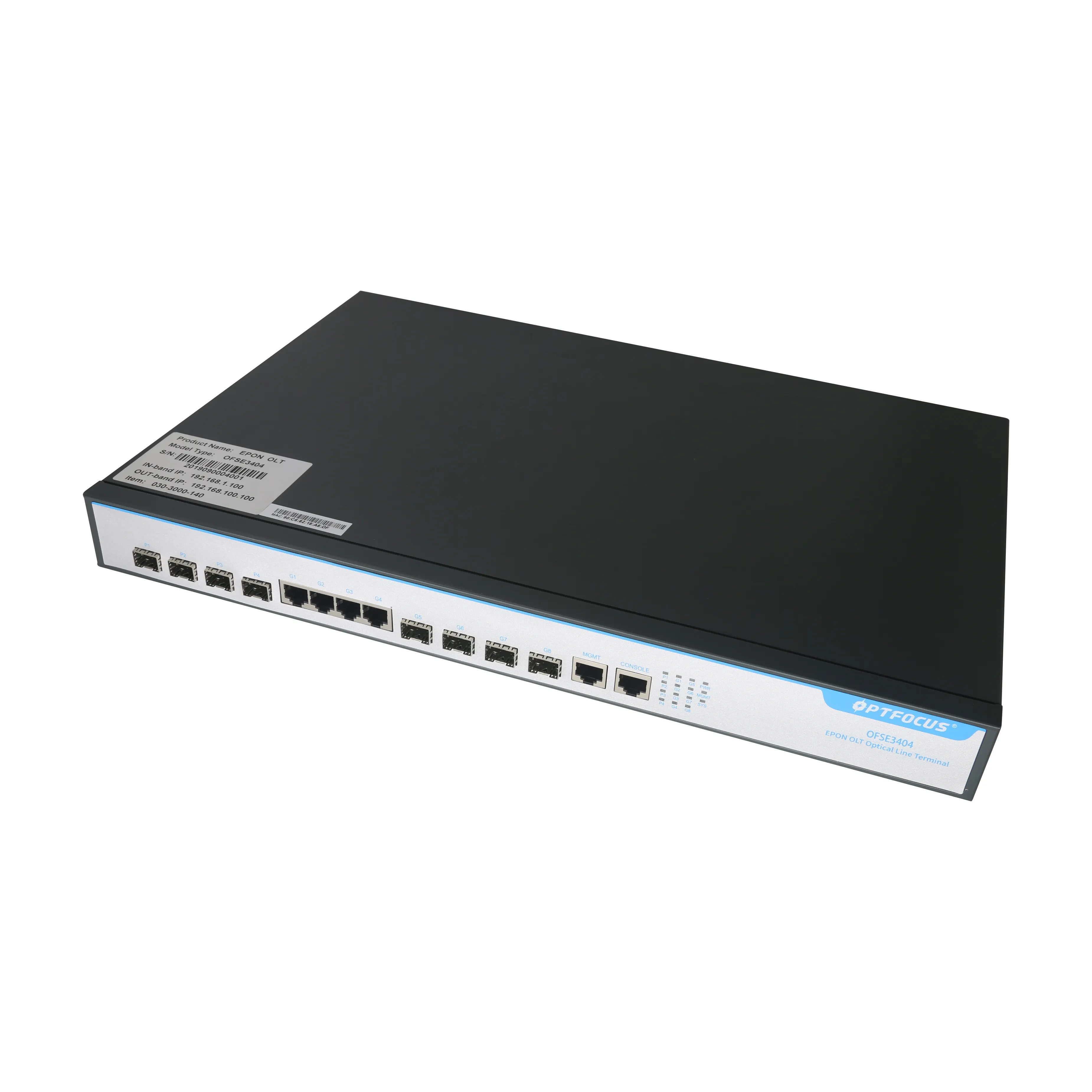 Mini 1G FTTH EPON OLT 4 PON port 1000M OLT GEPON prise en charge L3 routeur/commutateur professionnel