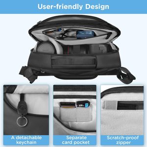 Mochila para Cámara de Cuero con Muestra Gratis - Mochila Impermeable para Cámara con Inserto Extraíble para Laptop de 13 Pulgadas - Product Image 4