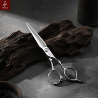 Ciseaux de coiffure professionnels AAD-6.2BK couleur gris fumé en acier inoxydable CNC pour barbier CHENG YONGHE