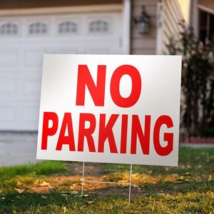 Pegatinas de <span class=keywords><strong>vinilo</strong></span> personalizadas advertencia seguridad vial tráfico señal de tráfico pegatina reflectante sin pegatina de advertencia de estacionamiento - Product Image 4