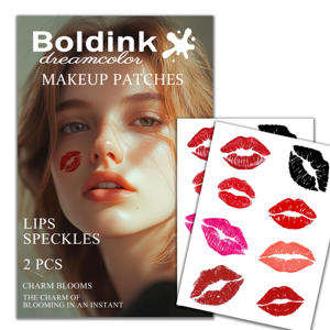 Tatuaggi Temporanei Romantici a Forma di Cuore Rosso con Testo 'Ti Amo', Non Tossici, per Feste di San Valentino, Vendita all'Ingrosso - Product Image 1