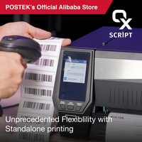 Impresora de Etiquetas POSTEK Serie GX 203dpi, Impresora de Transferencia Térmica de Códigos de Barras Semi-Industrial, CE/FCC