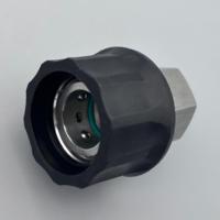 Nouvelle prise UWO 1/2" QC avec revêtement en caoutchouc (noir) x raccord rapide femelle 1/2" BSPP (SS304) modèle 6038 en provenance de Chine